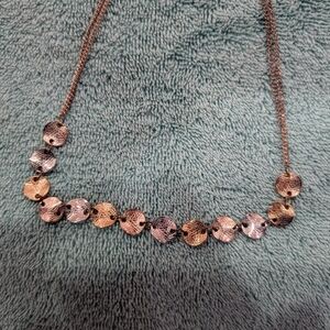 Elegant Two-Tone Disc Necklace